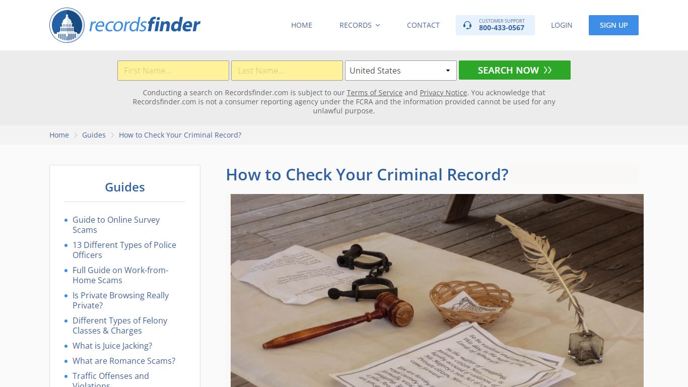 A Full Guide to Get A Criminal Record Check - RecordsFinder